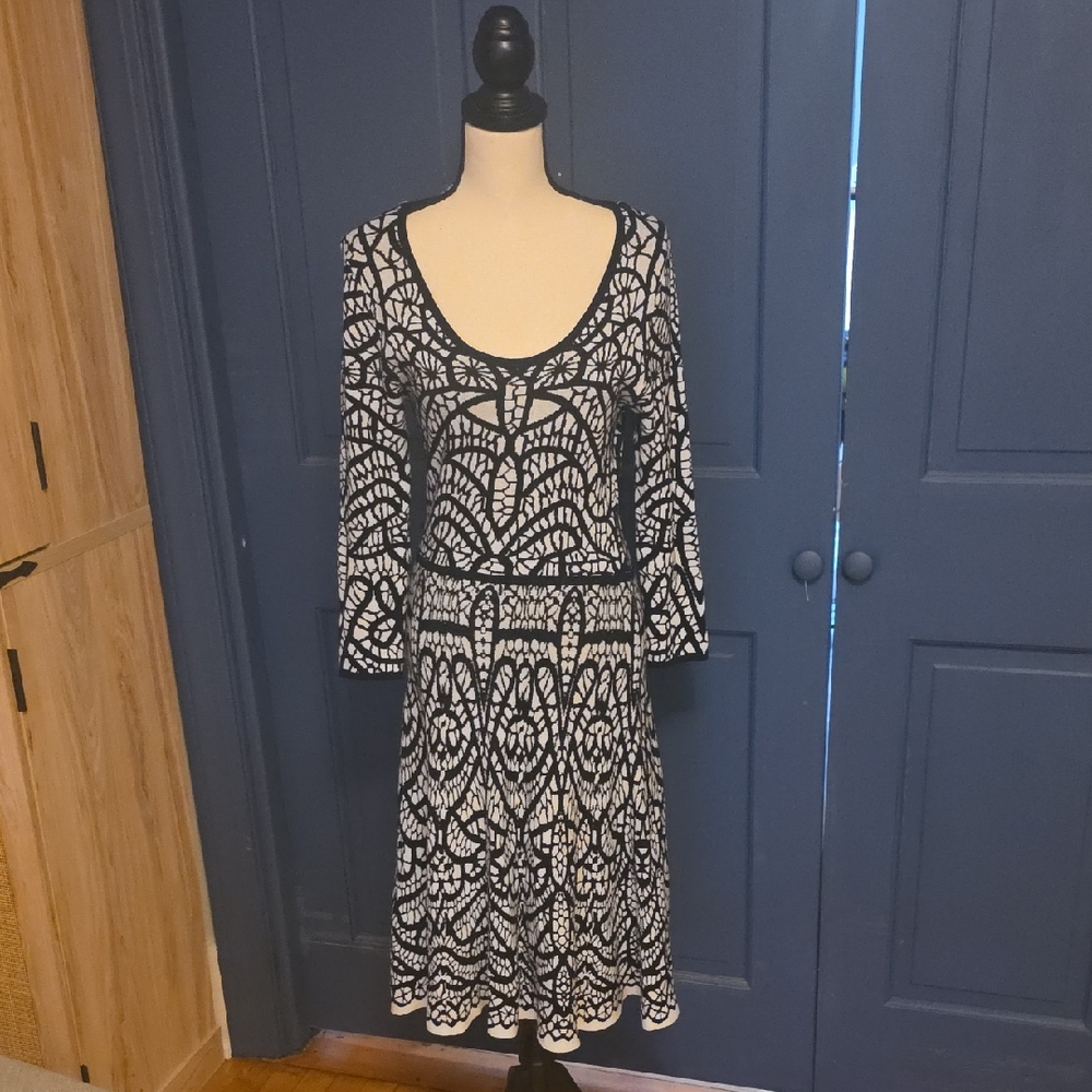 Buy 2 Get 1 Free 90s Vintage Carmen Marc Valvo Print Long Sleeve Sweater Med